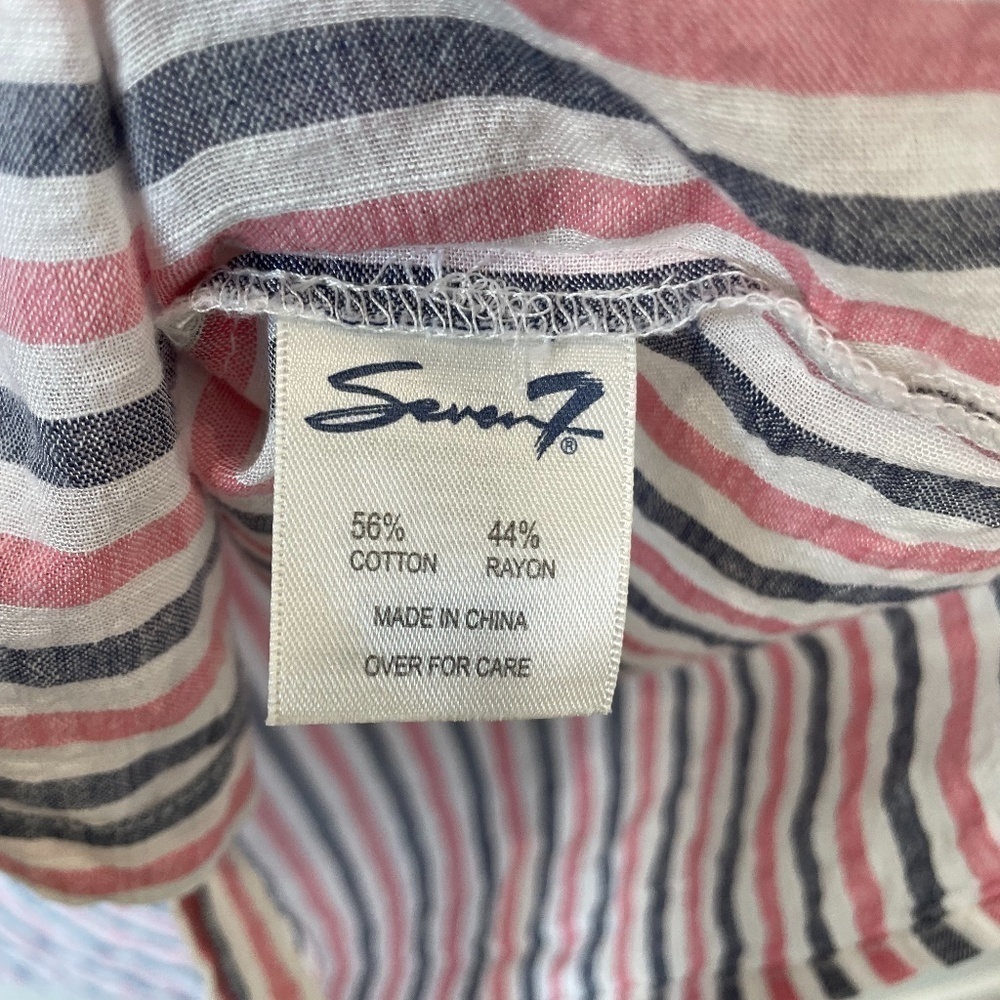 Seven7 Striped Multicolor Button Up - Picture 8 of 10